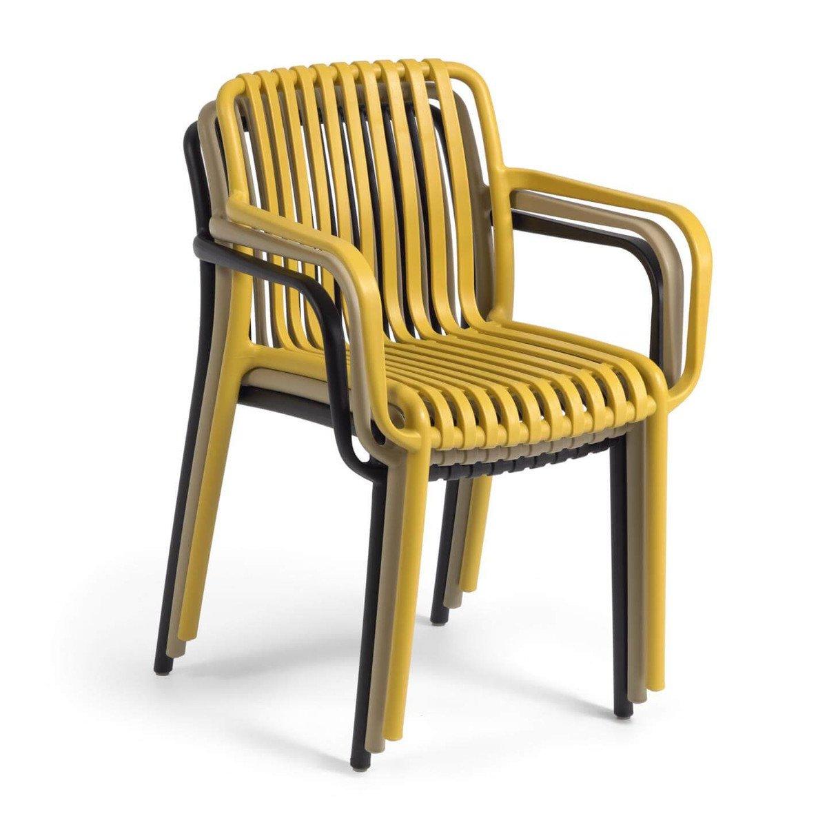 Set of 4 - Isabella Dining Chair - Mustard